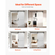 Συρόμενη Πόρτα Αχυρώνα VEVOR, 914 x 2134mm, Πάνελ MDF υψηλής αντοχής, Πόρτα Αχυρώνα με Κιτ Μηχανισμών, Αδιάβροχη Επιφάνεια PVC, Εύκολη Εγκατάσταση, Πλαίσιο H, Ομαλά και Αθόρυβα Συρόμενη για Σαλόνι, Μπάνιο