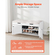 Πάγκος Παπουτσιών VEVOR, Πάγκος Εισόδου 1050 x 350 x 503 mm με Ανυψούμενη Αποθήκευση και Μαξιλάρι Καθίσματος, Ράφι Αποθήκευσης Παπουτσιών 250 λίβρες με 3 Ντουλάπια και Ράφι Ρυθμιζόμενου Ύψους, για Υπνοδωμάτιο, Διάδρομο, Λευκό + Μαύρο