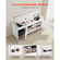 Πάγκος Παπουτσιών VEVOR, Πάγκος Εισόδου 1050 x 350 x 503 mm με Ανυψούμενη Αποθήκευση και Μαξιλάρι Καθίσματος, Ράφι Αποθήκευσης Παπουτσιών 250 λίβρες με 3 Ντουλάπια και Ράφι Ρυθμιζόμενου Ύψους, για Υπνοδωμάτιο, Διάδρομο, Λευκό + Μαύρο