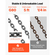 Αλυσίδα VEVOR, Αλυσίδες ανύψωσης 6,3mm x 1,5 m με 4 γάντζους λαβής, Ανυψωτικός ιμάντας από κράμα χάλυβα G80 βαρέως τύπου, Χωρητικότητα 2993kg, Ρυθμιζόμενες ανυψωτικές αλυσίδες κινητήρα για ρυμούλκηση φορτίου με ασφάλεια