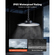 VEVOR 10 τεμάχια LED High Bay Lights, 5000K 200W 30000LM Super Bright UFO LED Warehouse Shop Lights, IP65 Αδιάβροχο, 100-277V Ευρεία τάση για αποθήκη, εργαστήριο, εργοστάσιο, γυμναστήριο, γκαράζ, αχυρώνα, μαύρο