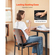 Σετ 6 μοντέρνων καρεκλών τραπεζαρίας VEVOR, Δερμάτινη πλευρική καρέκλα με ταπετσαρία για τραπέζια φαγητού, Καρέκλα κουζίνας που εξοικονομεί χώρο με χοντρά μαξιλάρια και μεταλλικά πόδια, μαύρη