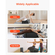 Κουτί Pilates VEVOR για Reformer, 25x17x9 σε κουτί καθίσματος Pilates Reformers για ασκήσεις, αξεσουάρ εξοπλισμού Pilates από PU και ξύλο υψηλής ποιότητας, βελτίωση δύναμης, ισορροπίας, εύρους κίνησης για το σπίτι, μαύρο
