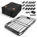 Καλάθι Αποσκευών VEVOR Roof Rack, 1295 x 914 x 102 mm, Βαρέως Τύπου Καλάθι Μεταφοράς Οροφής με Πτυσσόμενο Σχεδιασμό, Χωρητικότητα 90,72 kg, Βάση Αποσκευών Αυτοκινήτου με Εύκολη Εγκατάσταση σε Όλες τις Καιρικές Συνθήκες, Universal για Φορτηγό SUV