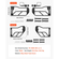 Πόρτες VEVOR Jeep Tube, 4θυρες, συμβατές με Jeep Wrangler JL 2018-2026 & Gladiator JT 2020-2026, Χαλύβδινες μπροστινές και πίσω σωληνωτές ημιθυρίδες Off Road με πιστοποιημένους πλευρικούς καθρέφτες DOT και λαστιχένια μαξιλαράκια.