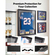 Βιτρίνα βιτρίνας VEVOR Jersey Frame, 92,5 x 71,8 x 4 cm, Ξύλινο κουτί σκιών για αθλητική φανέλα με προστασία 98% UV από την υπεριώδη ακτινοβολία, με μαγνητική κλειδαριά για μπλούζα μπέιζμπολ, μπάσκετ, ποδοσφαίρου, χόκεϊ, στολή