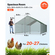 VEVOR Μεγάλο Μεταλλικό Κοτέτσι 3 x 5,95 x 2 μ. με δυνατότητα φόρτωσης για κοτέτσια, Περίφραξη Κοτέτσις με Στέγη Spire με Κάλυμμα και Κλειδαριά Ασφαλείας, Εξωτερικό Κλουβί για Πάπιες, Κουνέλι, Πουλερικά για Αυλή, Αγρόκτημα, Αυλή