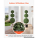 Τεχνητό Topiary VEVOR Boxwood Triple Ball Σετ 2 διακοσμητικών πρασίνου, Premium PE Fax Trees, Faux Green Plant για όλο το χρόνο, εσωτερικούς και εξωτερικούς χώρους, για μπροστινή πόρτα, είσοδο, βεράντα, μπαλκόνι, αίθριο, κήπο