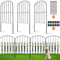 VEVOR Garden Fence, No Dig Fence 24&#039;&#039;(H)x13&#039;&#039;(L) Animal Barrier Fence, Υπόγεια Διακοσμητική Περίφραξη Κήπου με Διάστημα Ακίδων 2 ιντσών, Μεταλλικός φράχτης σκύλου για την αυλή και το εξωτερικό αίθριο, 10 πακέτο
