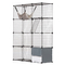 VEVOR Μεγάλο κλουβί για γάτες 4 επιπέδων 41 x 14 x 55&quot; Μεταλλικό περίβλημα γάτας με αιώρα