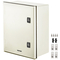 VEVOR NEMA Ατσάλινο περίβλημα, 16 x 12 x 8\&#039;\&#039; NEMA 4X Fiberglass Electrical Box, IP66 Αδιάβροχο &amp; Αδιάβροχο, Ηλεκτρικό κουτί διακλάδωσης εξωτερικού/εσωτερικού χώρου, με πλάκα τοποθέτησης (40 x 30 x 20 cm)