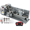 VEVOR 1100W Mini Metal Lathe 220MMx750MM Μεταλλικός Τόρνος Μεταβλητής Ταχύτητας RPM Μηχάνημα φρεζαρίσματος μετάλλων Ψηφιακός μεταλλικός τόρνος φρεζαρίσματος με τσοκ 3 σιαγόνων, κωνικός άξονας MT5, κωνικό MT2 Tailstock