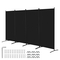 VEVOR Room Divider 4 Panels Υφασμάτινη οθόνη απορρήτου για υπνοδωμάτιο γραφείου Μαύρη