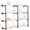 VEVOR Industrial Pipe Shelf 4 Tier 3PCS 11,8in W σανίδες τοίχου ΔΕΝ περιλαμβάνονται