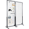 VEVOR 2&#039; x 5,6&#039; Grid Panels Wall Tower, 2 Packs Wire Gridwall Display Racks with T-Base Floorstanding, Double Side Gridtoll Panels for Art Craft Shows, Retail Display with Extra Clips and Hooks