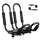 VEVOR Kayak Roof Rack 1 Pair J-Bar, Soft Roof Rack, Top Mount Tie Down, Carrier for kayak, Surf Board, Canoe, SUP, Ski Board, Mount on Car, SUV, Truck, 1 Kayak