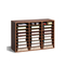 VEVOR Wooden Literature Organizer 27 Διαμερισμάτων Αφαιρούμενα Ράφια Σκούρο Καφέ