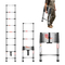 VEVOR Telescoping Ladder Stainless Steel Extension Step 8,5ft Portable Ladders
