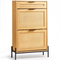 Οργάνωση παπουτσιών VEVOR Rattan Shoe Cabinet με 2 συρτάρια και 1 συρτάρι