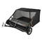 Σκούπα γκαζόν VEVOR Tow Back Lawn, Σκούπα γκαζόν 111,7 cm με τράβηγμα, Συλλέκτης φύλλων και χόρτου μεγάλης χωρητικότητας 25 κυβικών ποδιών, Σούπα κήπου βαρέως τύπου με ρυθμιζόμενο ύψος σάρωσης για αυλή, γκαζόν, αγρόκτημα