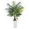 Τεχνητός φοίνικας Areca VEVOR 1524 mm, Τροπικά φυτά ψεύτικου φοίνικα με ψηλή λευκή γλάστρα, Φυτό μεταξιού δαπέδου σε γλάστρα, Μεγάλα δέντρα για διακόσμηση σπιτιού, γραφείου, σαλονιού, ζέσταμα σπιτιού, εσωτερικού χώρου, εξωτερικού χώρου