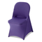 VEVOR 50 τεμάχια μωβ καλύμματα καρέκλας, κάλυμμα καρέκλας από πολυεστέρα και σπάντεξ, ελαστικά καλύμματα για γάμο, πάρτι, τραπεζαρία, δεξιώσεις, καλύμματα καρέκλας με επίπεδη πρόσοψη, κατάλληλα για καρέκλα. Διαστάσεις έως 17,72 x 18,11 x 30,31 ίντσες.