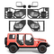 Πόρτες VEVOR Jeep Tube, 4θυρες, συμβατές με Jeep Wrangler JK Unlimited 2007-2018, Χαλύβδινες μπροστινές και πίσω σωληνωτές ημιθυρίδες Off Road με πιστοποιημένους πλευρικούς καθρέφτες DOT, τσάντα αποθήκευσης και λαστιχένια μαξιλαράκια.